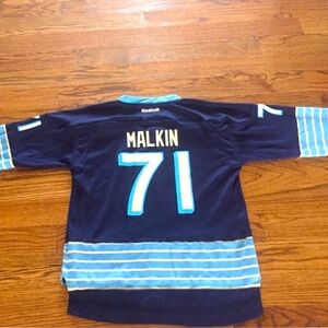 Malkin Pittsburgh Penguins 🐧 Blue Jersey Kids L/XL